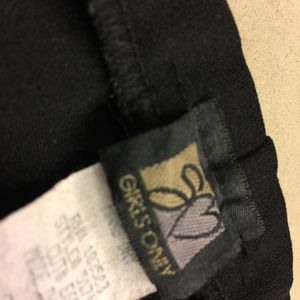Girls Only Pants - Black Women's Club Party Pants w cut out sides. S. Girls Only Pants - Black Women's Club Party Pants w cut out sides. S.